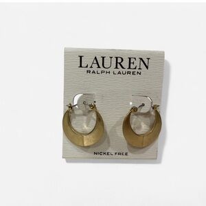 Lauren Ralph Lauren Gold Crescent Earrings